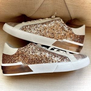 Dolce Vita - Zina Sneakers - Rose Gold Glitter - Size 11